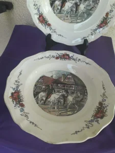2 assiettes obernai sarguemines 