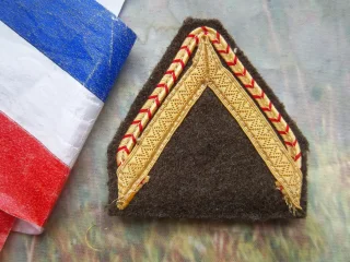 galon 1ère classe liseré grade militaire insigne collection 